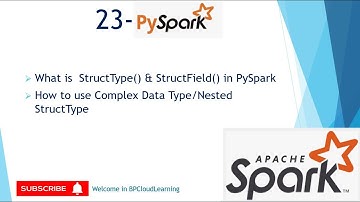 23- StructType() | StructField() | Complex type | Nested StructType  in PySpark in Hindi #pyspark