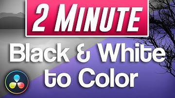How to Fade Black and White to Color in Davinci Resolve