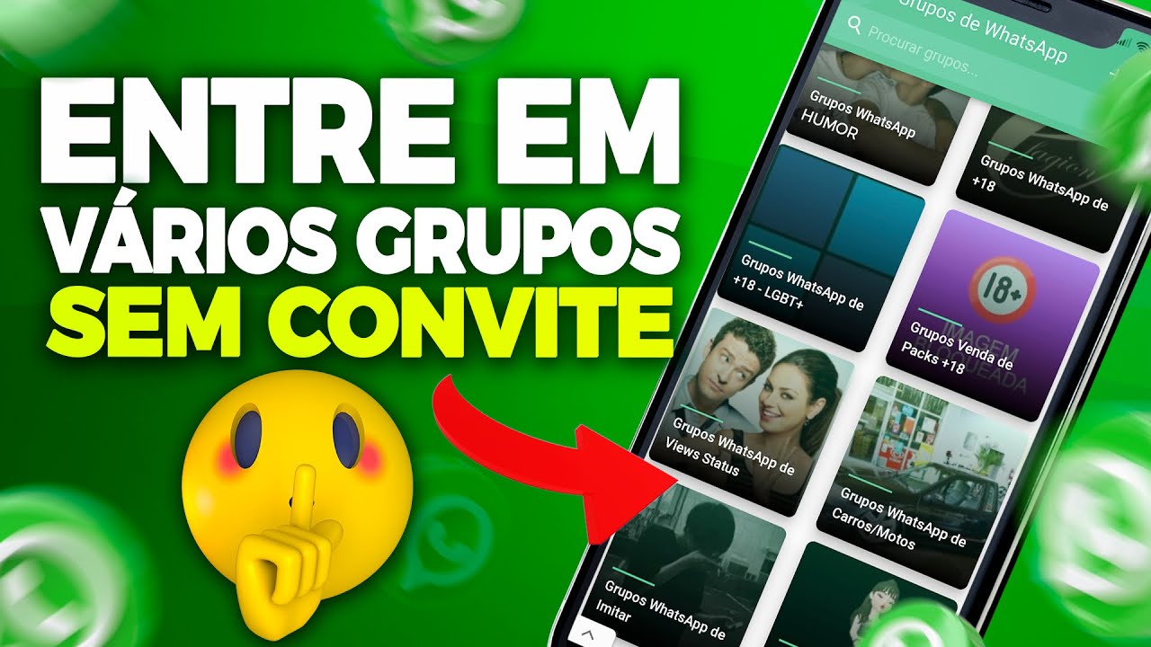 Como entrar em VÁRIOS GRUPOS do WHATSAPP sem convite - YouTube