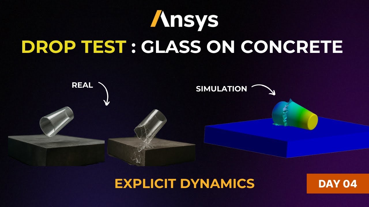Drop Test : Glass dropped on Concrete Slab | ANSYS Explicit Dynamics ...