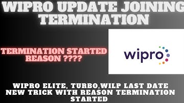 Wipro onboarding update news|Wipro Elite phase 1&2 |Wipro turbo ,Wilp update|Termination news Wipro