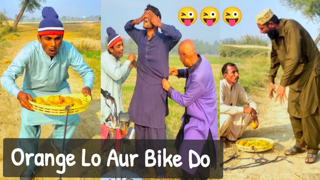 Orange 🍊 Lo Aur Bike Do |Just Fun | Mogoo Shahbaz | Lollipop Liaqat