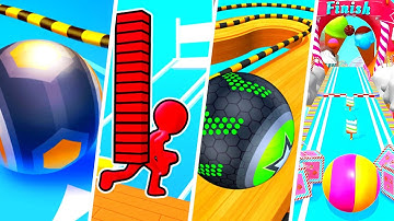 Action Balls vs Bridge Race vs Going Balls vs Candy Ball Run - Android, IOS gameplay