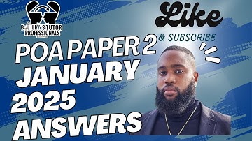 Jan 2025 POA PAPER 2 ANSWERS