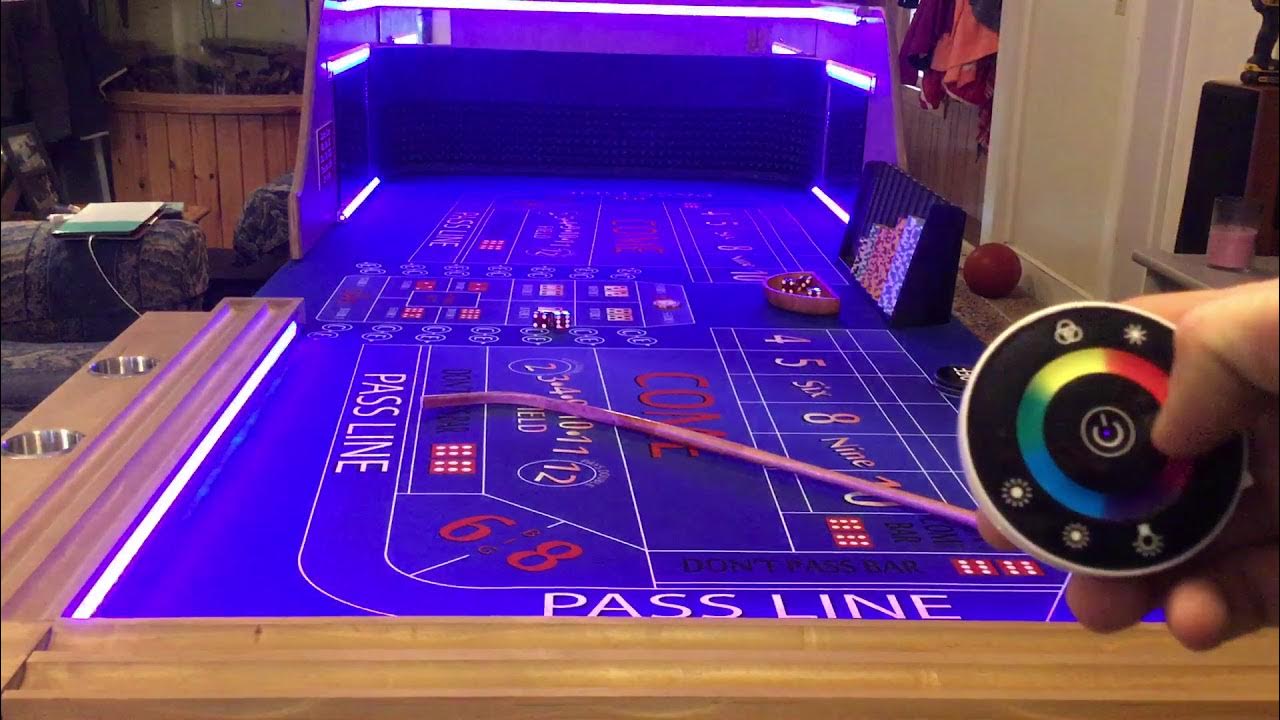 LED Craps Table casino layout YouTube