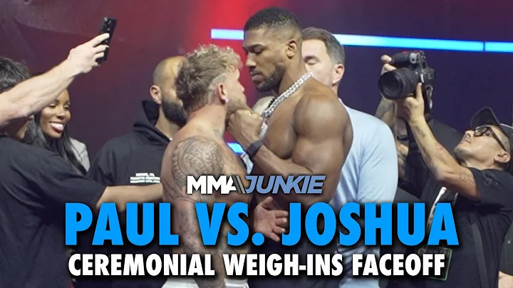 Jake Paul, Anthony Joshua GET SERIOUS in final faceoff