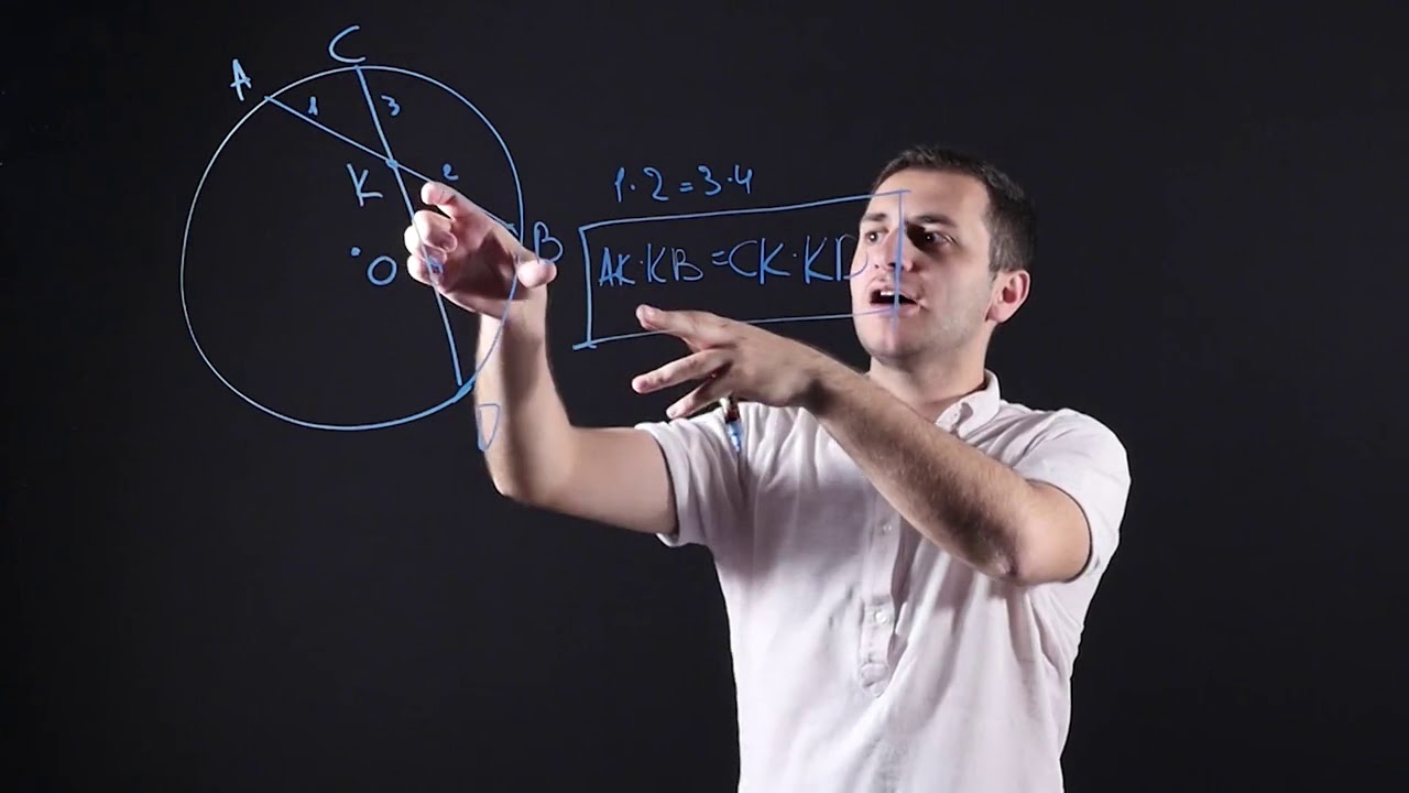 Две теоремы об отрезках, связанных с окружностью - YouTube