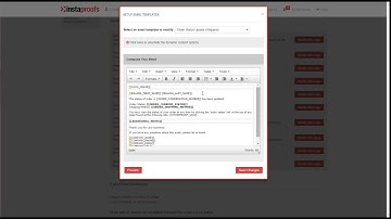 Update Order Status - Instaproofs