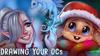 DRAWING YOUR OCs - CHRISTMAS SPECIAL! | Episode 20 | Jenna Drawing