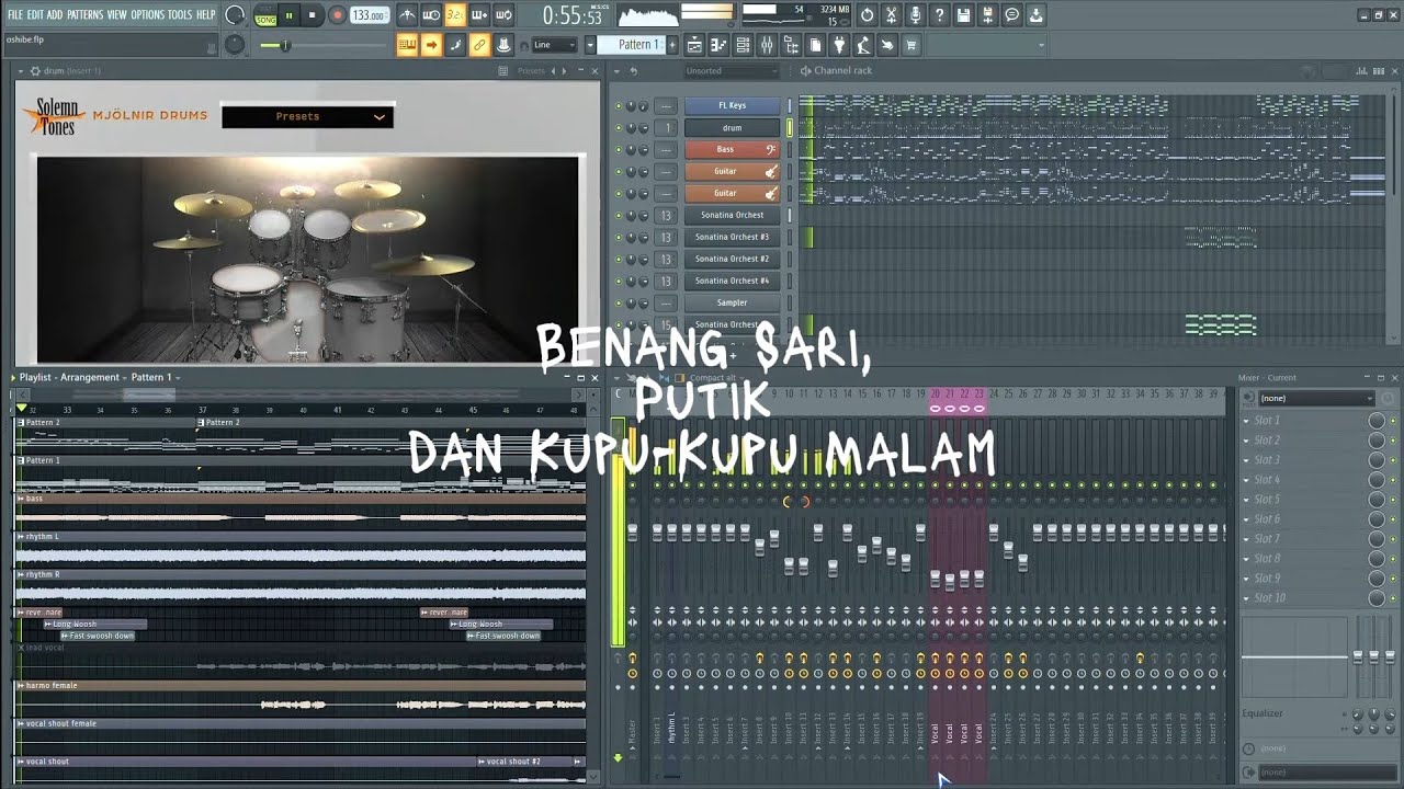 JKT48 - Benang Sari, Putik, Dan Kupu-Kupu Malam (METALCORE) INSTRUMENTAL