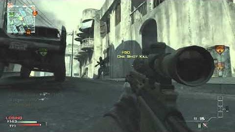 MW3 - Quick 9 Killstreak with MSR