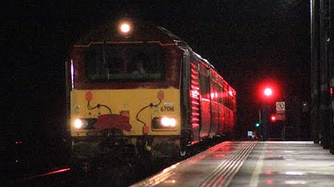 “Legend driver” DB Cargo EWS liveried Class 67 “67016” Passing Bicester Village with a tone
