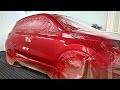 Candy / How to spray paint Soul Red Crystal metallic | 3-х слойка с тонированным лаком | Cromax Pro