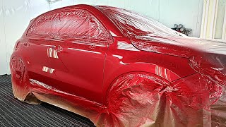 Candy / How to spray paint Soul Red Crystal metallic | 3-х слойка с тонированным лаком | Cromax Pro