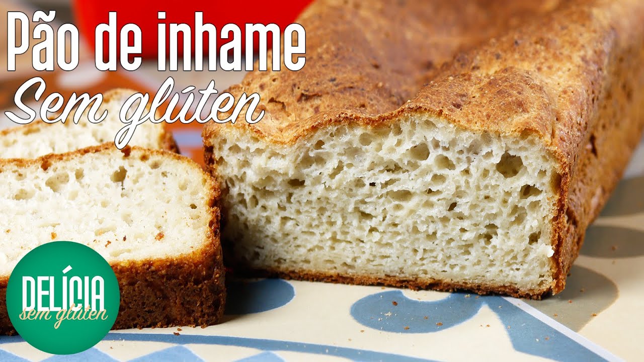 Melhor pão de inhame sem glúten (sem trigo) e lactose nutritivo - dieta sem glúten