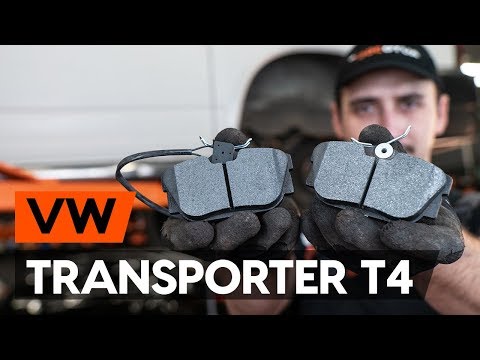 Как заменить тормозные колодки заднего дискового тормоза на VW TRANSPORTER 4 T4 [ВИДЕОУРОК AUTODOC]