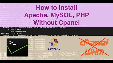 Setup Cent OS 7 Server without Cpanel/WHM. Install Apache, MySQL, PHP on Linux server.