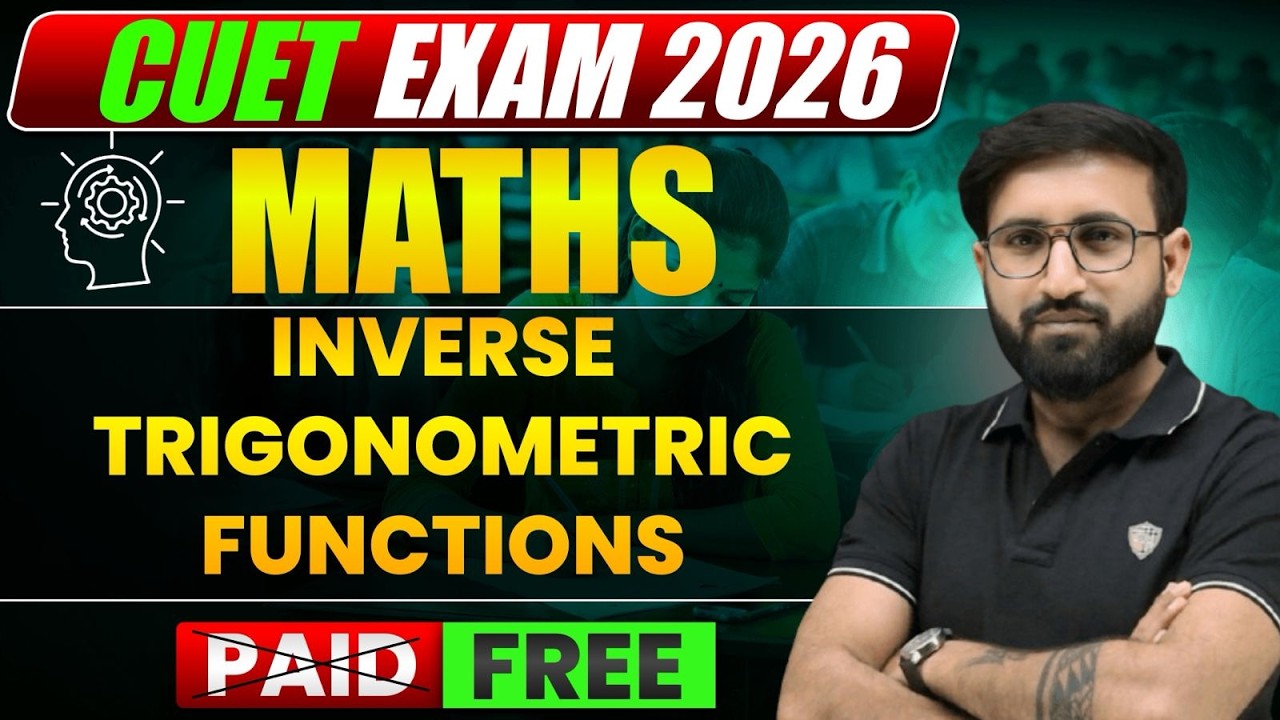 Inverse trigonometric function || CUET 2026 || Maths - YouTube