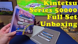 Full Kintetsu Corporation Series 50000 Shimakaze Unboxing Tomix 92499