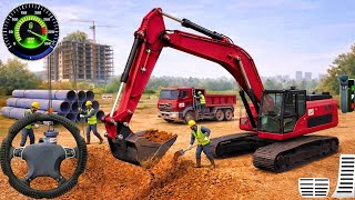 Construction Simulator Game Machines - Real Simulator Excavator with Truck 3D! Android Gameplays screenshot 3