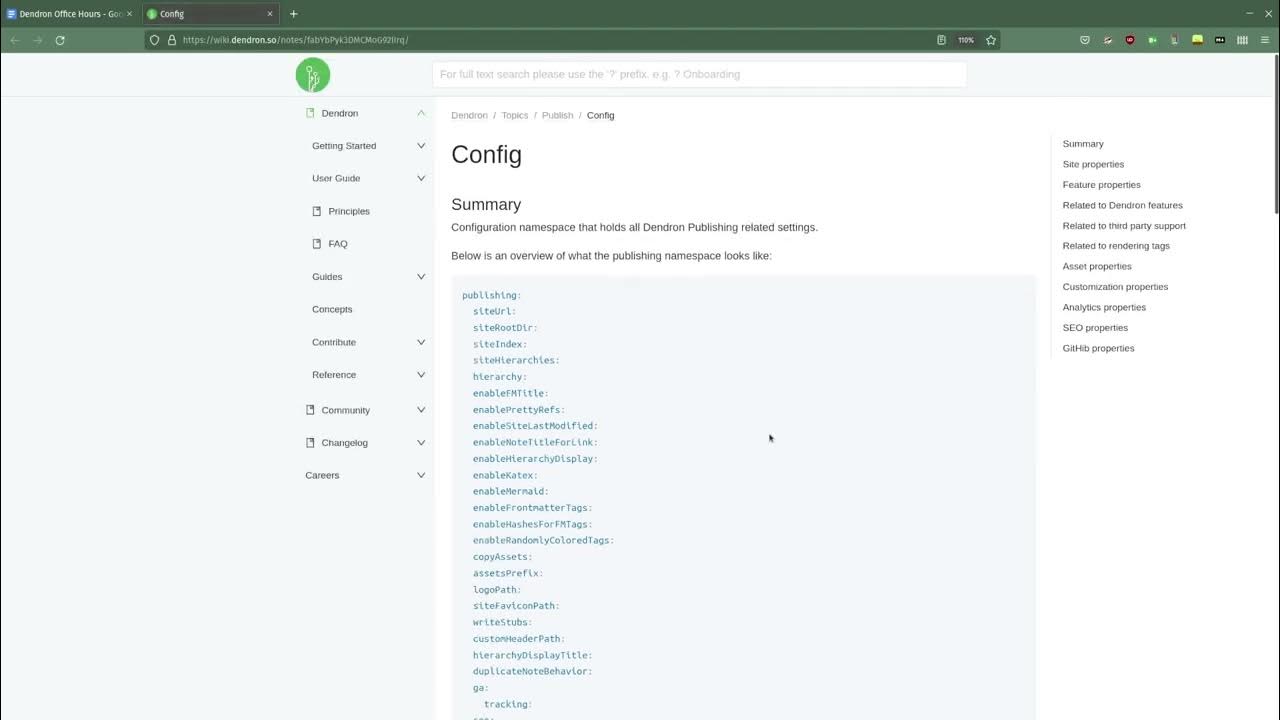 Dendron Office Hours 20220302 YouTube
