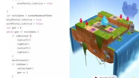 Swift Playgrounds: Random Gems Everywhere: Code Solution and Run
