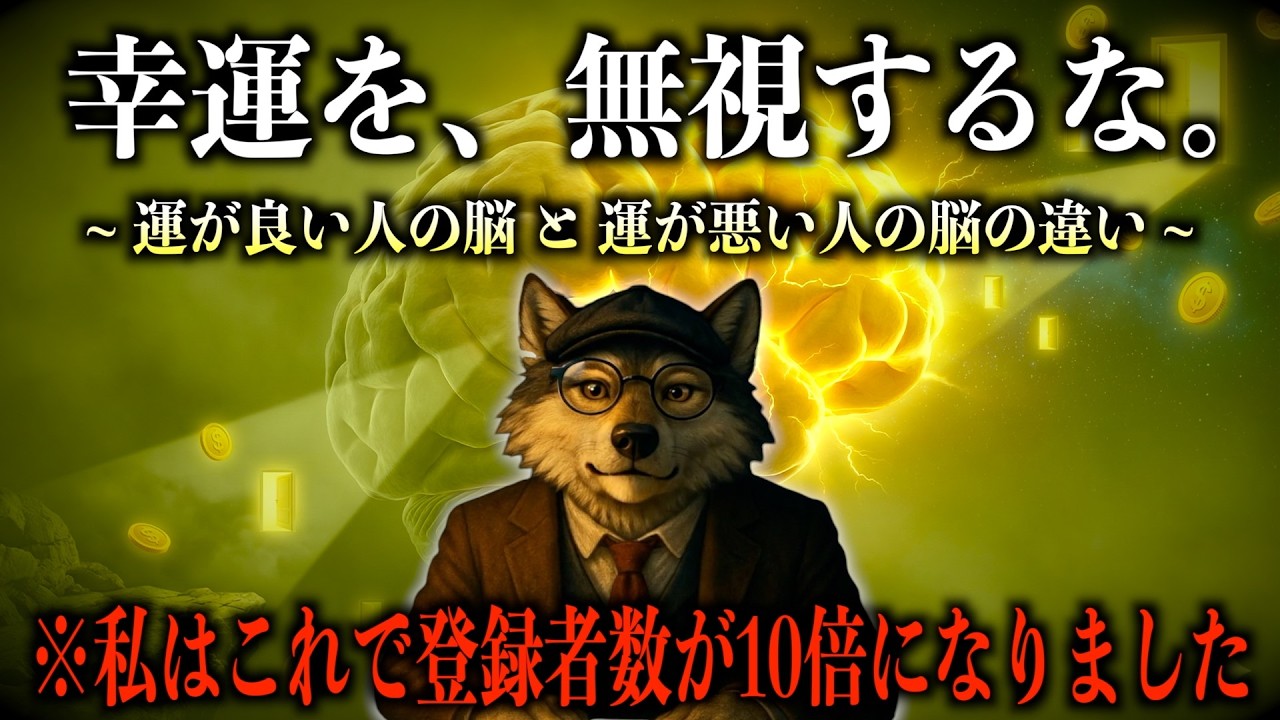 【脳科学×引き寄せ】ハーバード大学が暴いた「強運な人」の特徴とは？【運が良い人の脳の使い方】