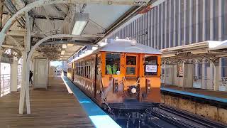 Chicago Transit Authority L 75th Anniversary Loop Shuttle Train Bypassing Adams/Wabash Station