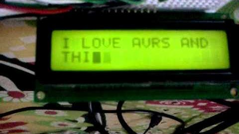 LCD interfacing with AVR "TimePass Experiments"