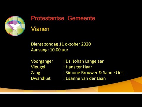 Kerkdienst 11-10-2020 PKN Vianen