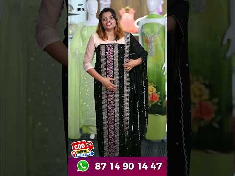 Elegant Black Embroidered