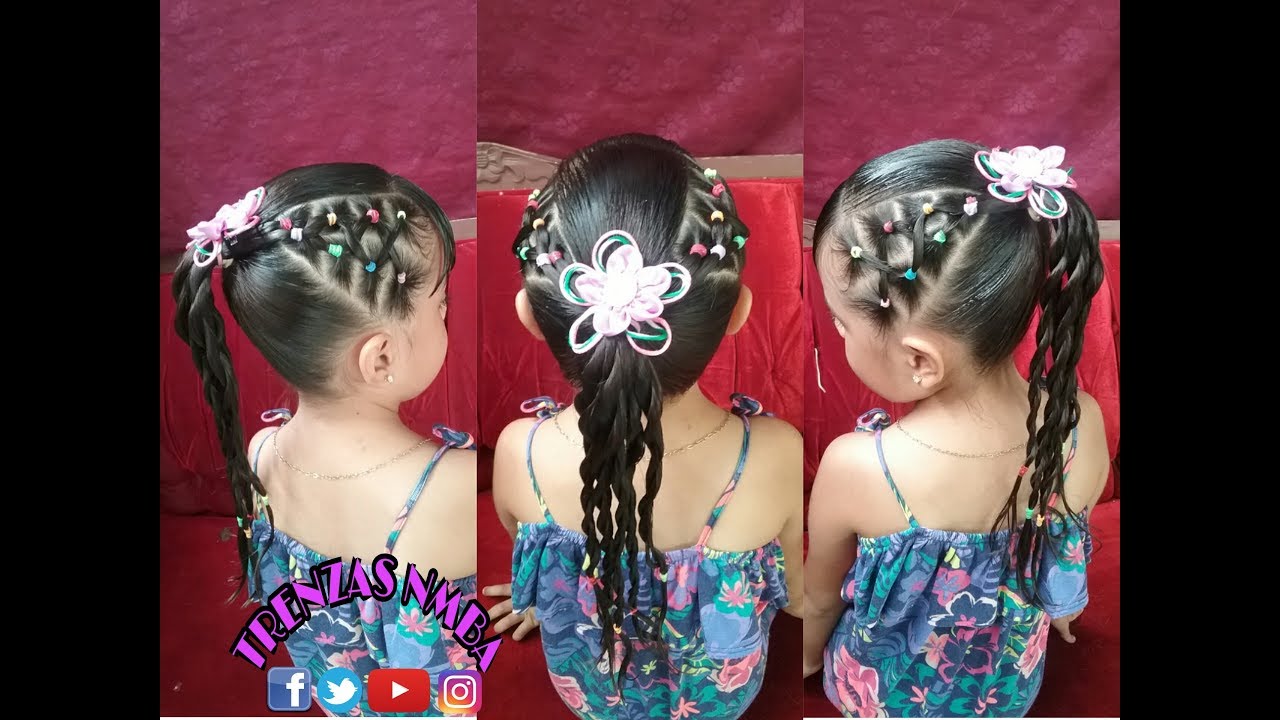 Trenza Elástica En Ligas Coleta Tornillo Peinado Para Niñas Fácil Y Bonito Trenzas Nmba Trenza Elástica En Ligas Coleta Tornillo Peinado Para Niñas Fácil Y Bonito Trenzas Nmba