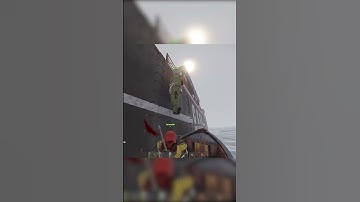 FAILED NOOBS ATTEMPT TO BOARD CARGO #shorts