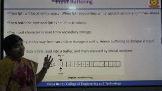 MRCET Compiler Design | Lexical Analyzer (Part 2) with V. Shilpa | Token, Lexeme, Pattern