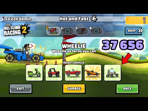 Hill Climb Racing 2 - 37656 points in HOT AND FAST Team Event