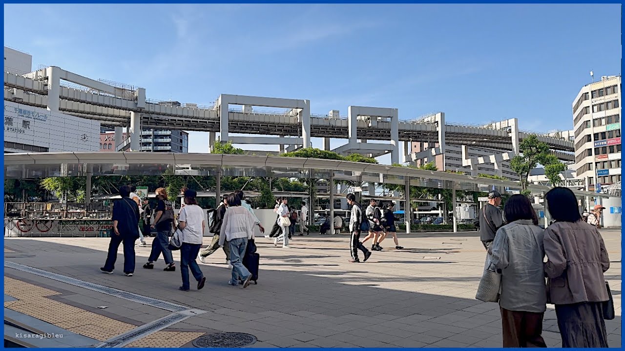 Japan Walk - 千葉 亥鼻から歩く。Chiba Walking from Inohana.  4K HDR 60fps