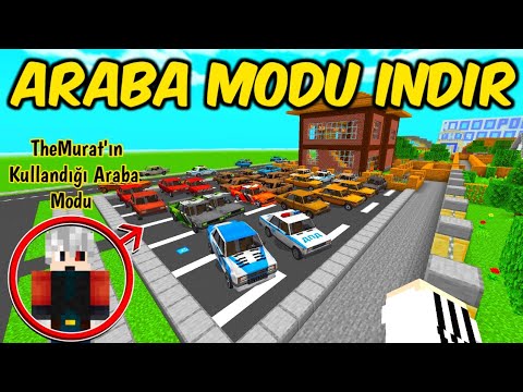 Minecraft PE TheMurat'ın Kullandığı Araba Modu ( İNDİRME LİNKLİ ) - MCPE ARABA MODU - MCPE MOD