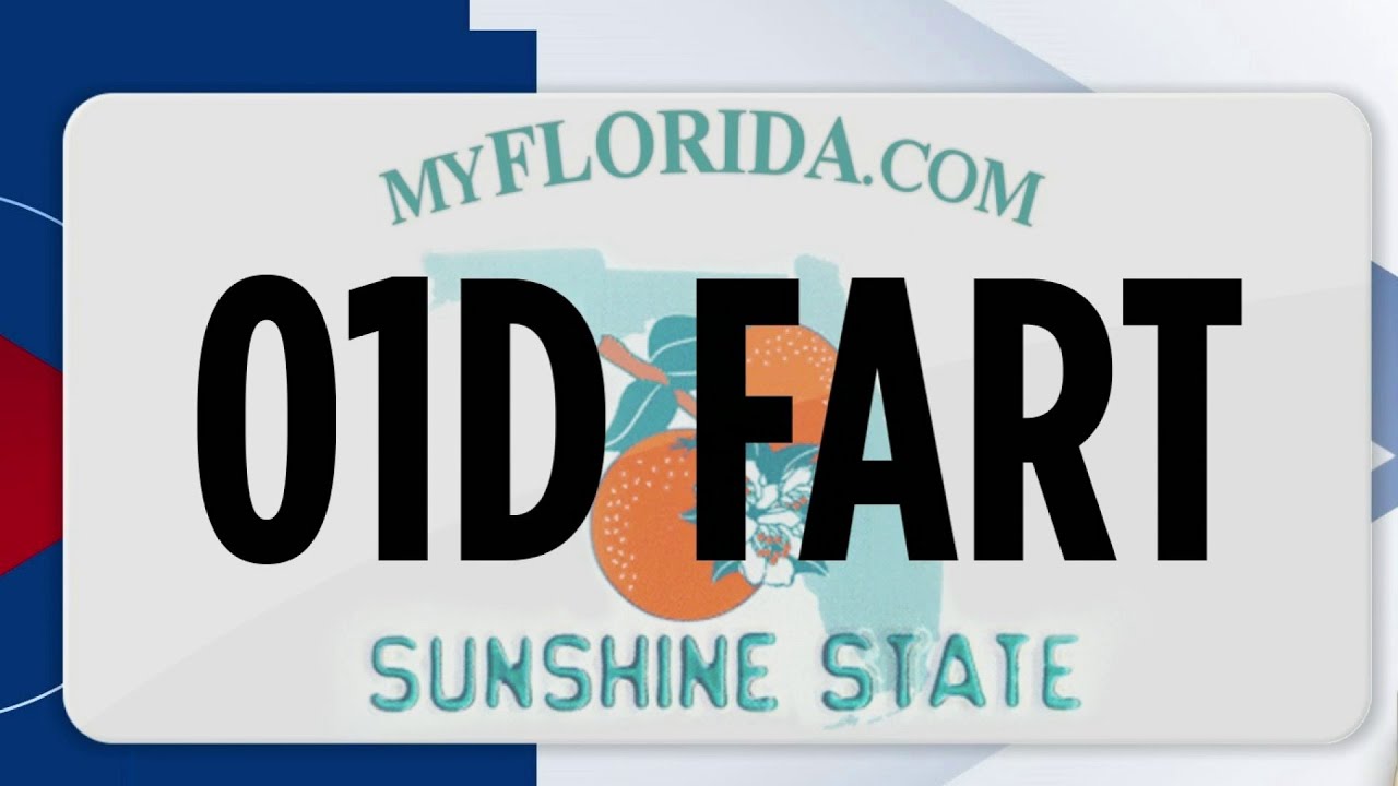 Rejected: Vanity plates deemed to racy for Florida roads - YouTube