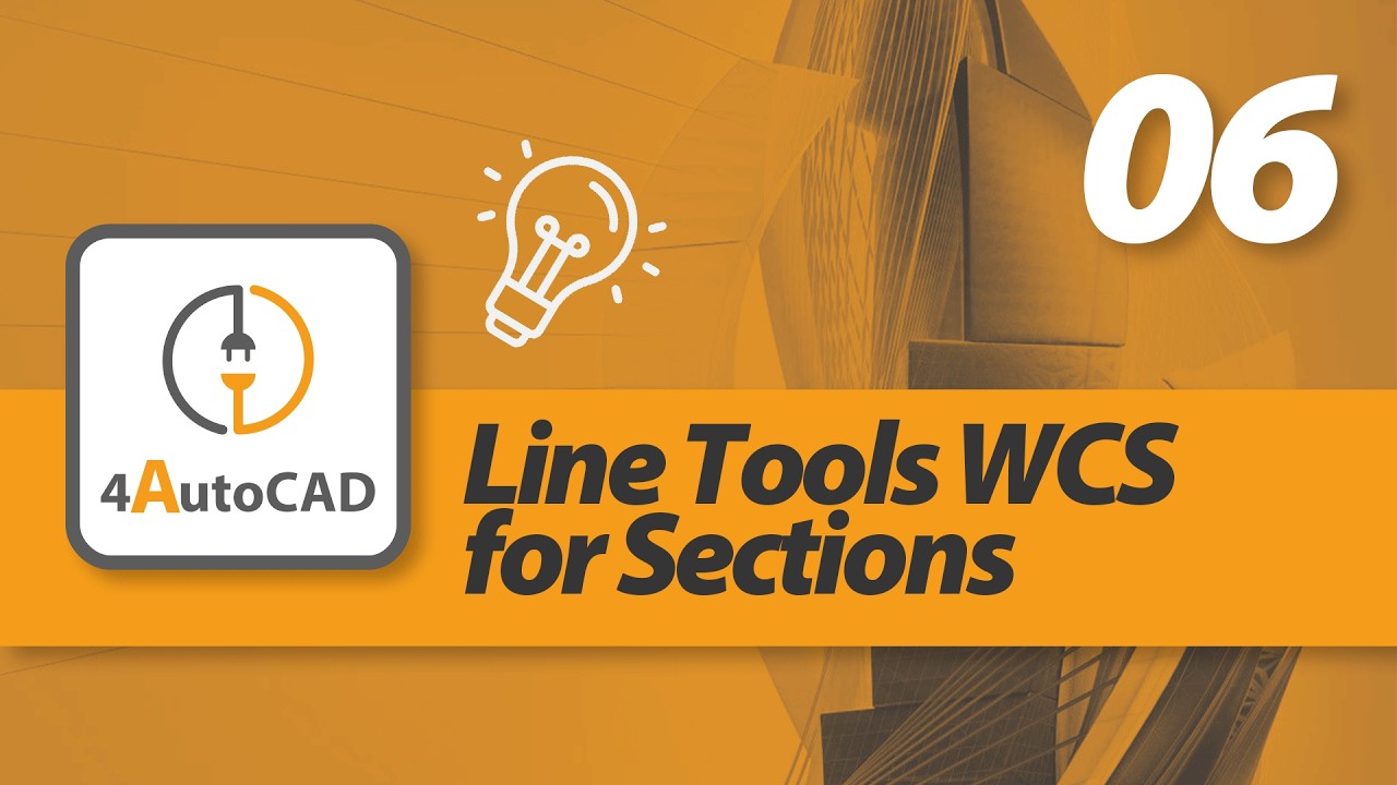 4AutoCAD Plugin: 06 Line Tools WCS for Sections - YouTube