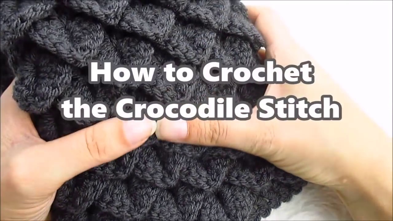 How to Crochet the Crocodile Stitch YouTube