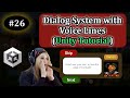 26- Create a Dialog System with Voice Lines | Unity 2D Platformer Tutorial
