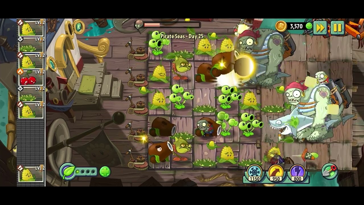 Пираты. День 25. Растения против зомби 2