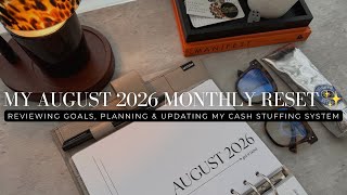 My August 2026 Monthly Reset ✨ 