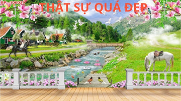 89 mẫu tranh 3d Sơn thuỷ hữu tình đẹp mới nhất được chọn lọc