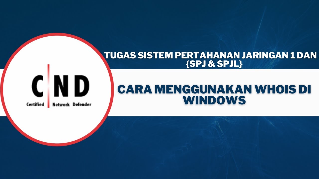 Cara Menggunakan WHOIS di Windows