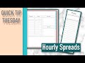 Layouts for a Digital Planner: Making hourly blocks for your DIGITAL PLANNER