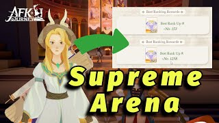 Free Diamonds For Just Playing Supreme Arena (AFK Journey)