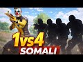 1vs4 somali ah || 🔥🇸🇴 || #pubg #public #fyp 