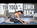 Yin yoga for lower back care  stretch  breathe to release back pain  stiffness   devi daly yoga