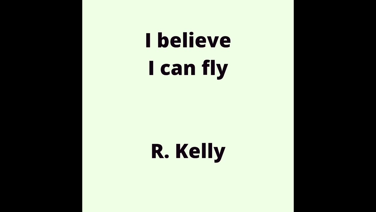 I believe I can Fly - R. Kelly - Cover (2022) - Studio Version